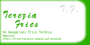 terezia frics business card