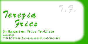 terezia frics business card